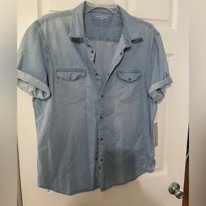 Mens Calvin Klein Denim Button Up